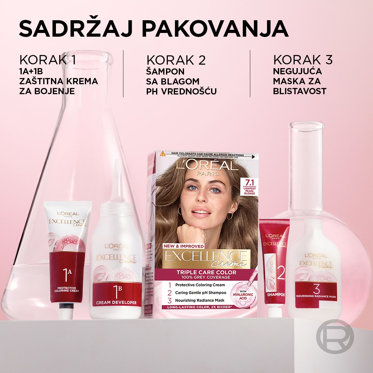 Slika proizvoda 100 Excellence Creme Brunette dominantne crne boje za kosu